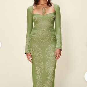 House of Sunny Envy dress Moss color